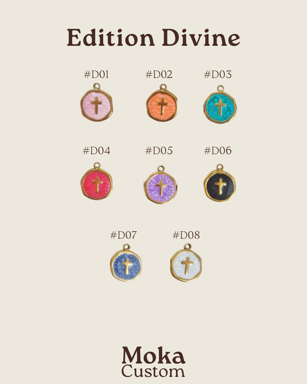 Charms divine pour bandana personnalisable, Moka Custom