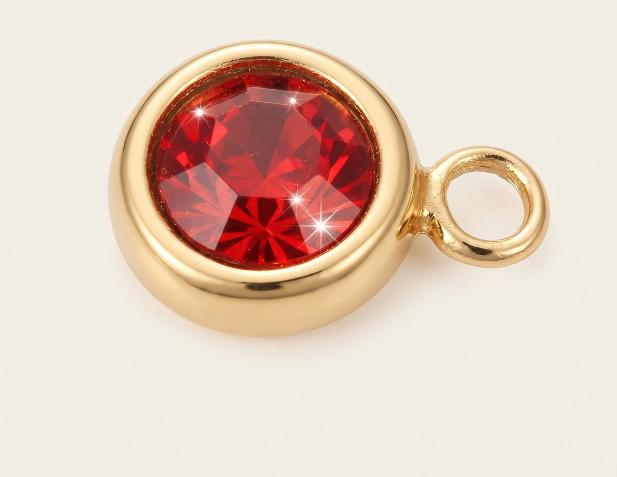 Charm strass rouge pour bandana personnalisable
