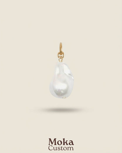 Charm trendy perle nacrée pour bandana personnalisable