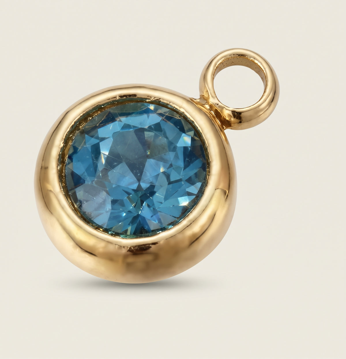 Charm strass bleu pour bandana personnalisable