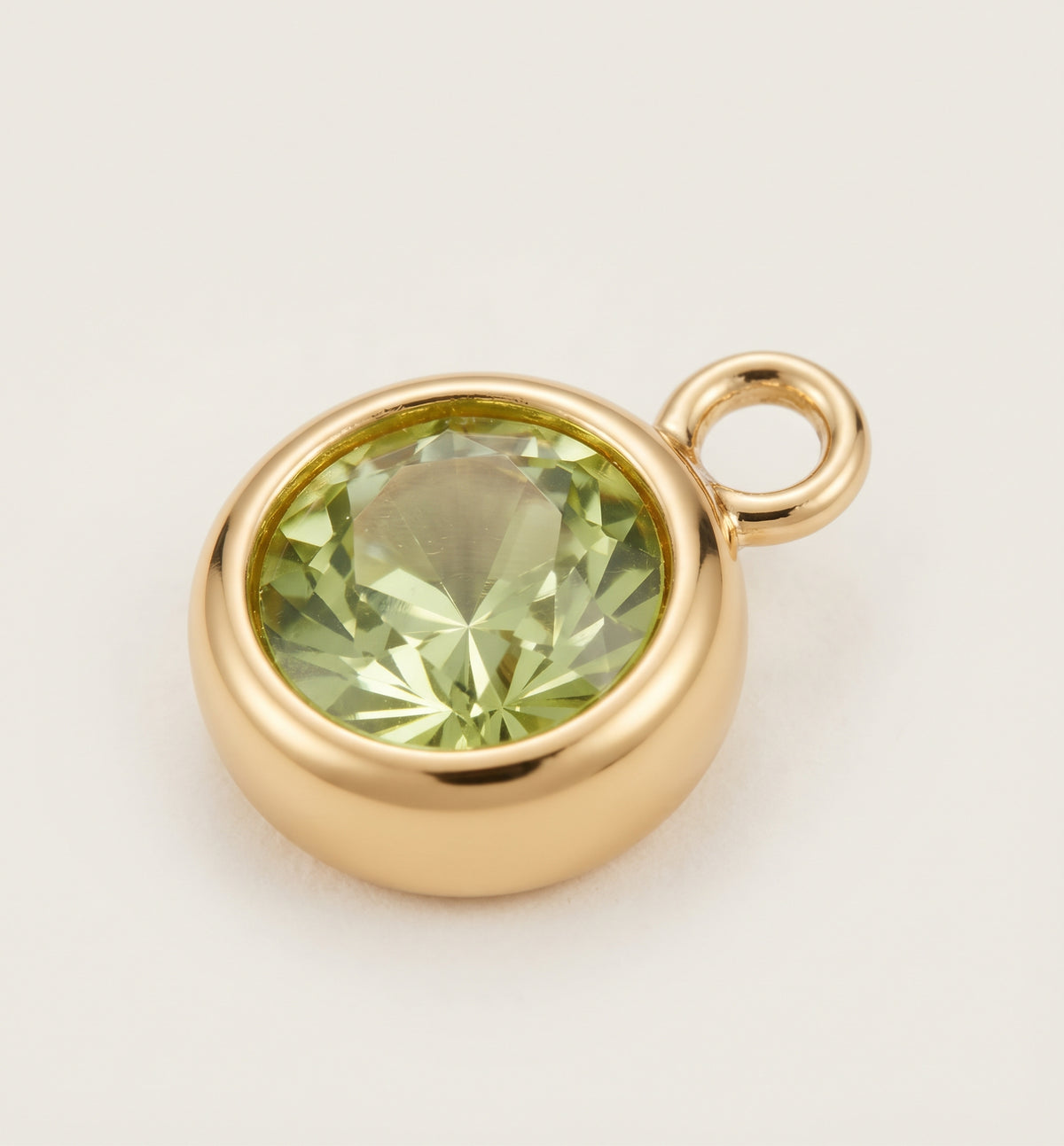 Charm strass vert anis pour bandana personnalisable