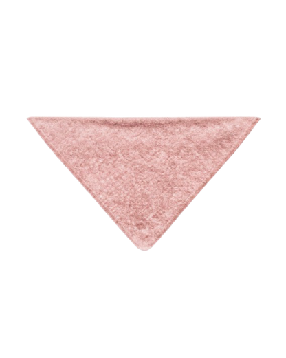 Bandana en maille rose poudré personnalisable
