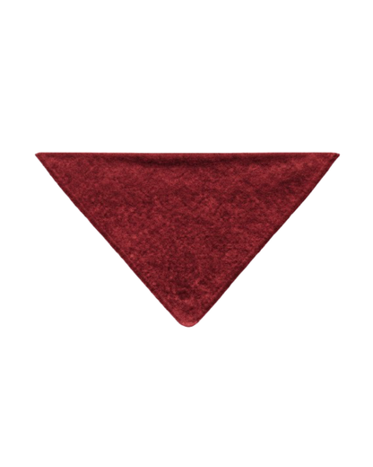 Bandana en maille bordeaux personnalisable